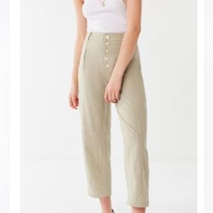 UO Maria Button-Fly Tapered Trouser
